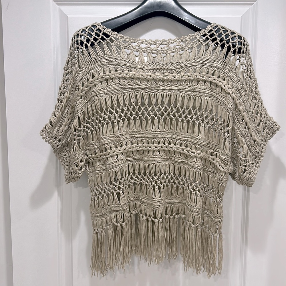fringe crochet sweater